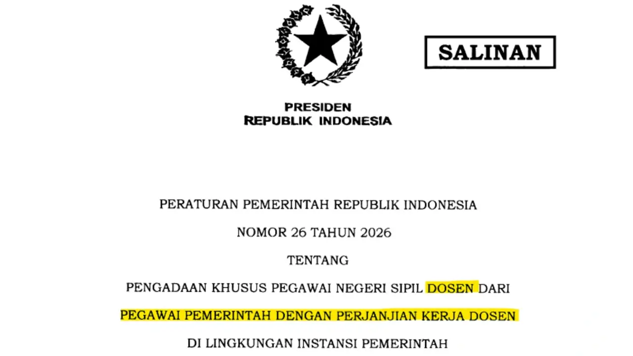 Alih Status Dosen PPPK Jadi PNS Penuh