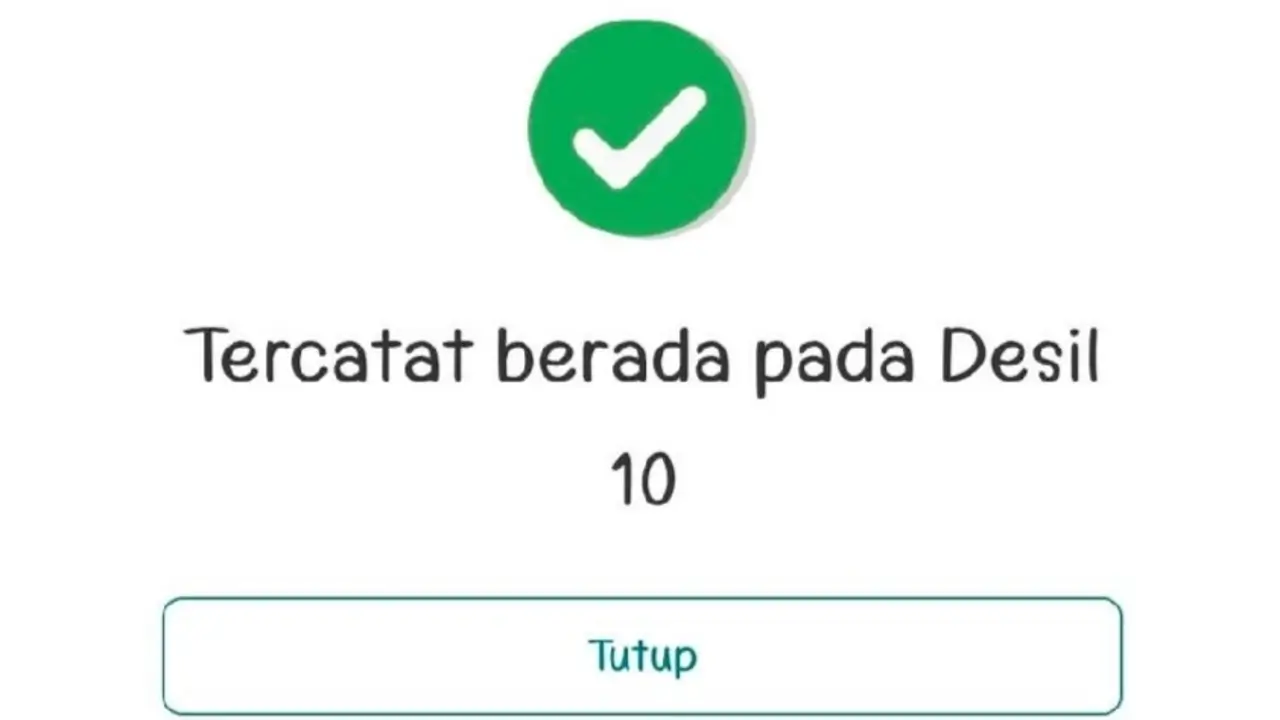 Cara Cek Desil Kita
