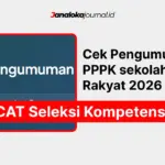 Link Cek Pengumuman CAT PPPK Sekolah Rakyat 2026, PDF Resmi