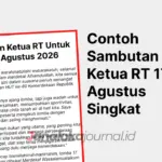 7 Contoh Sambutan Ketua RT 17 Agustus Singkat