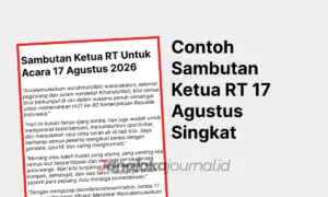 7 Contoh Sambutan Ketua RT 17 Agustus Singkat