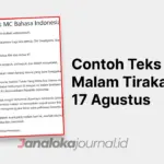 Contoh Teks MC Malam Tirakatan 17 Agustus Lengkap Bahasa Jawa dan Indonesia