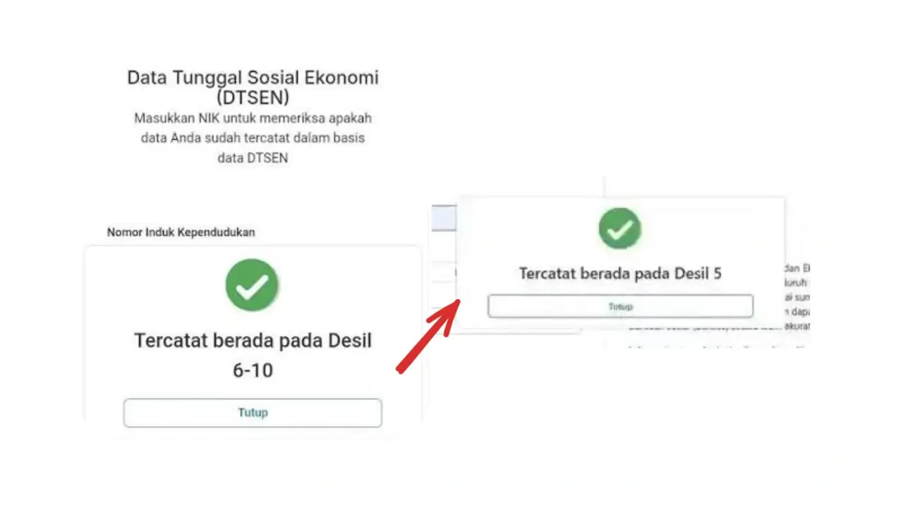 Desil 6-10 artinya