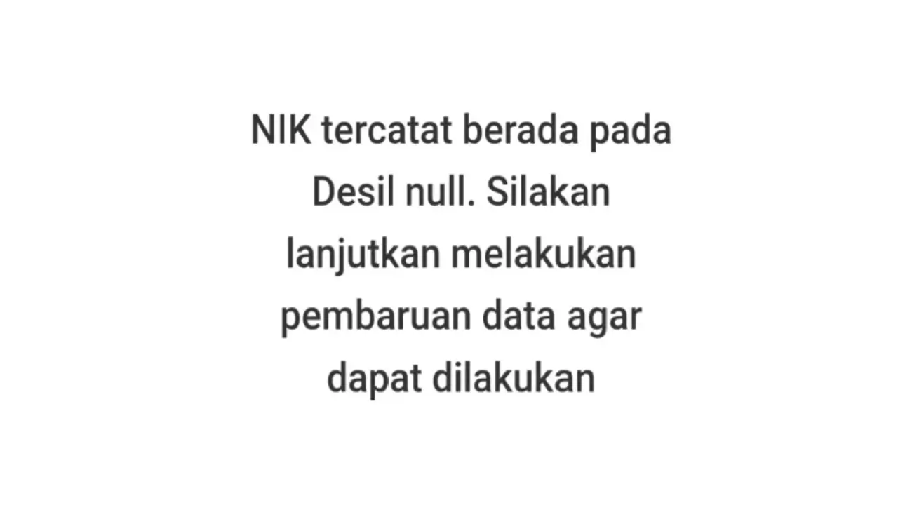 Desil NULL Artinya
