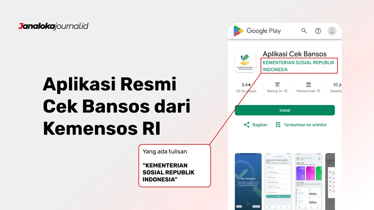 Aplikasi Resmi Cek Bansos dari Kemensos RI