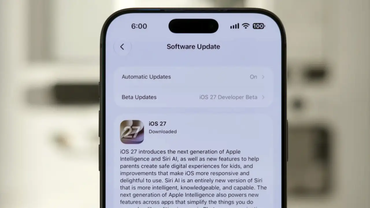 Cara Update iOS 27