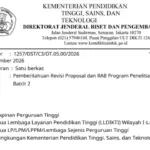 Pengumuman Deadline Unggah Revisi Proposal Penelitian BIMA Batch 2 2026