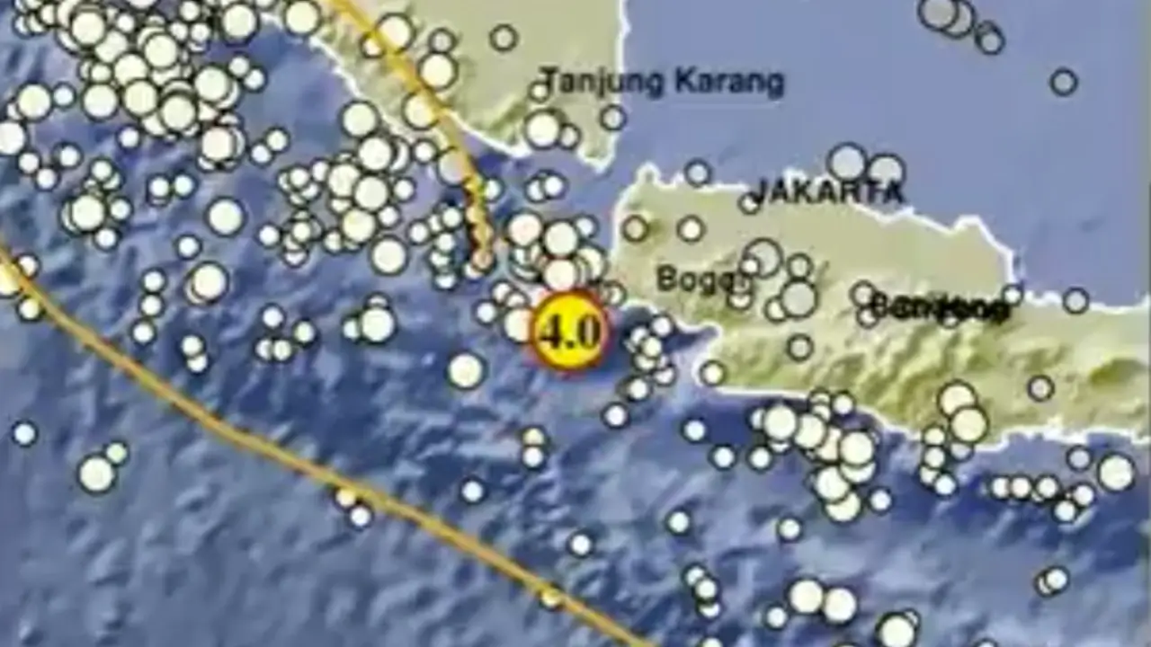 Gempa Bumi Hari Ini M 4,0 Banten