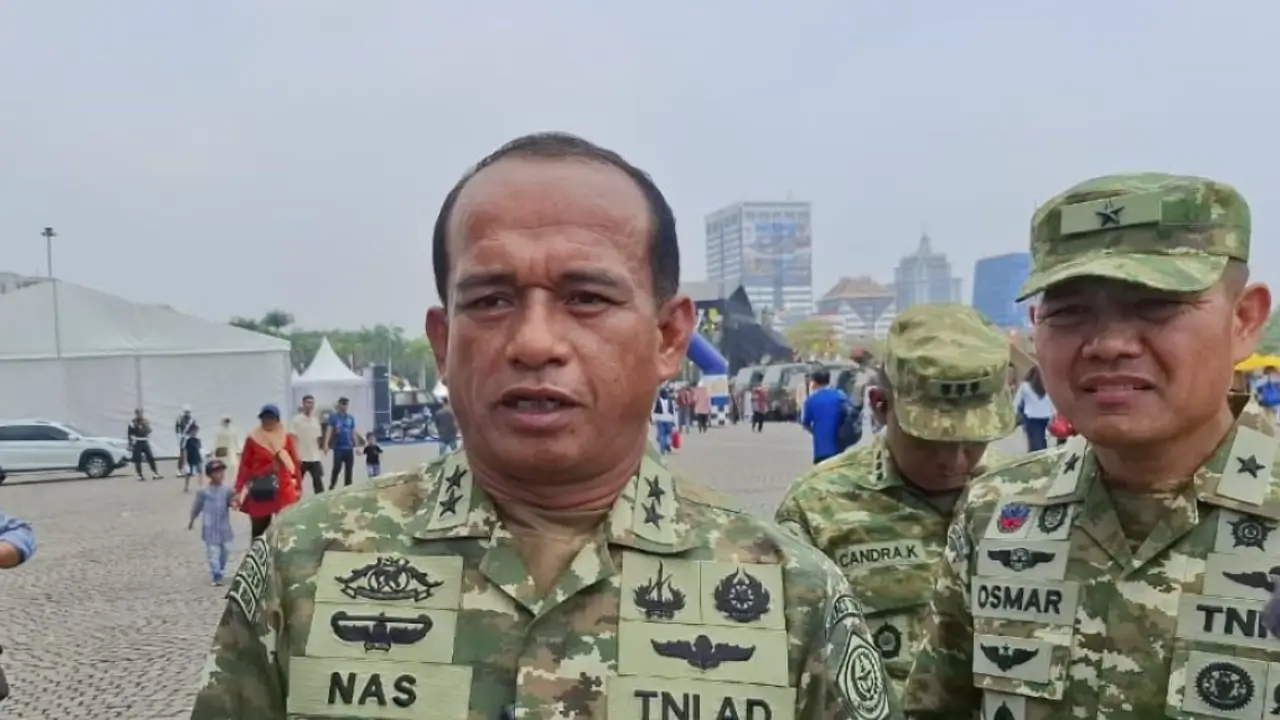Kapuspen Mabes TNI Muhammad Nas saat pembukaan TNI Fair di Monas