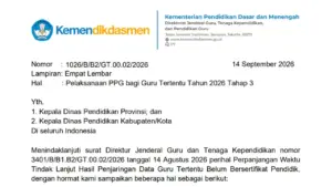 Pelaksanaan PPG Guru Tertentu Tahap 3 Tahun 2026: Jadwal dan Syarat Lapor Diri
