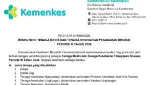 Rekrutmen Kemenkes 2026 Resmi Dibuka untuk Tenaga Medis dan Kesehatan