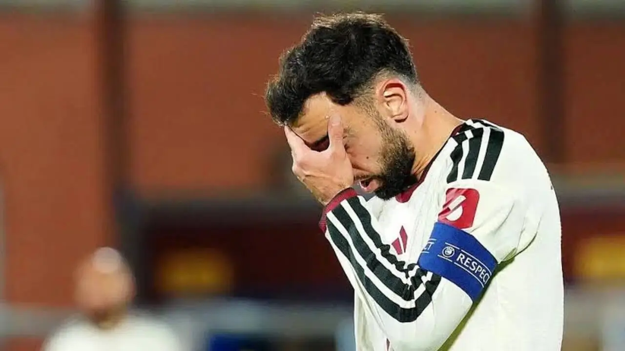 Bruno Fernandes di MU Liga Champions