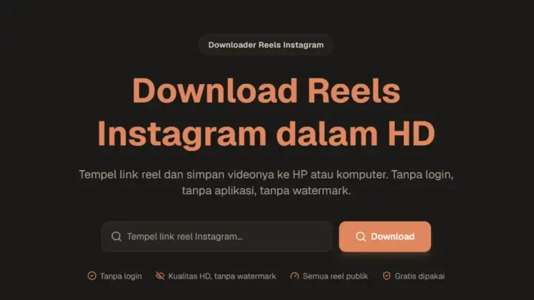 10 Cara Mudah Download Video Instagram Reels Gratis Lewat HP dan PC