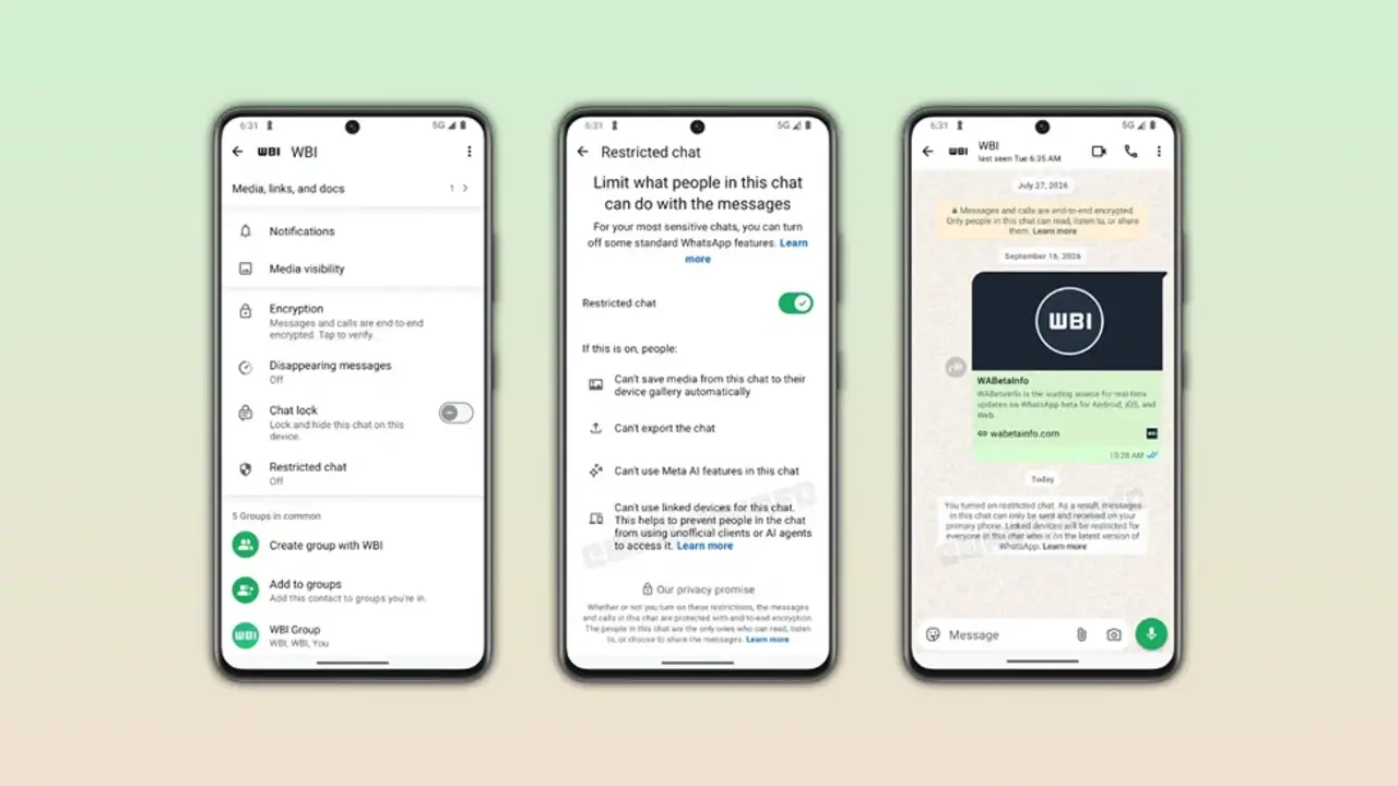 Fitur Restricted Chat WhatsApp