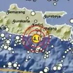 BMKG Terkini: Gempa Bumi M 4,1 Guncang Kabupaten Blitar Jawa Timur Hari Ini