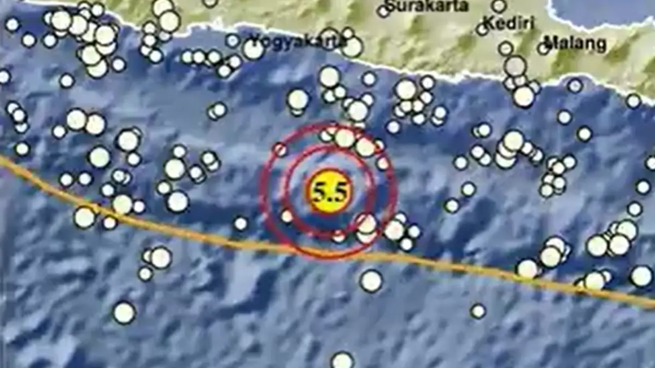 Gempa Hari Ini Guncang Gunungkidul M 5,5