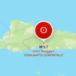 BMKG Terkini: Gempa M 5,7 Hari Ini Guncang Barat Laut Pohuwato Gorontalo