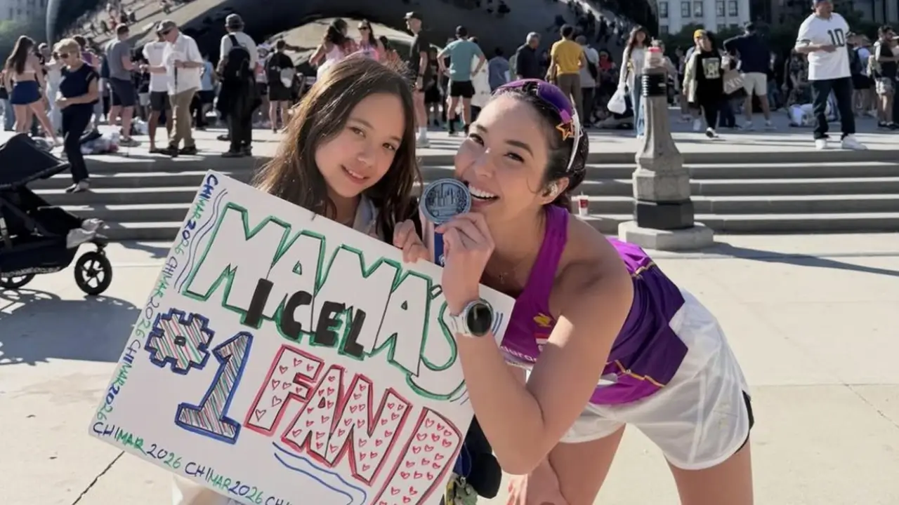 Gisel Sukses Finis Full Marathon Chicago