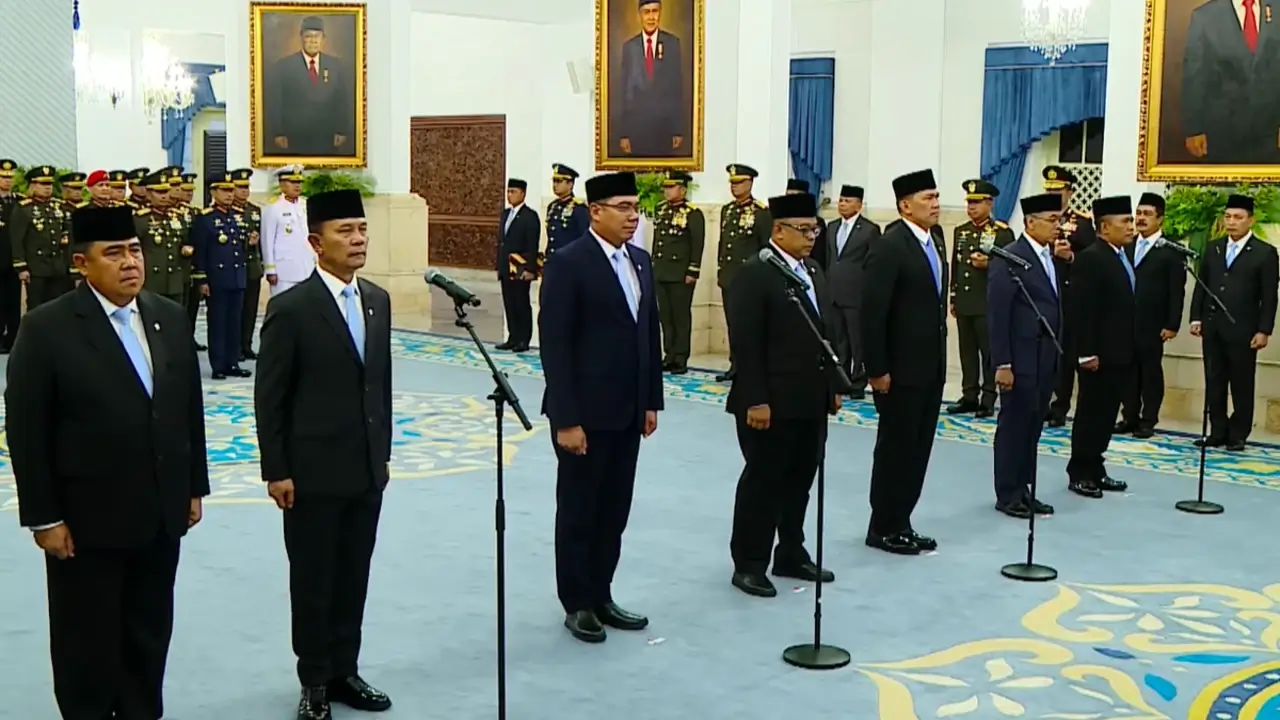 Pejabat yang Dilantik Presiden Prabowo Subianto Hari Ini