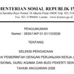 Seleksi PPPK Jabatan Fungsional GURU AGAMA Dan BUDI PEKERTI Sekolah Rakyat 2026