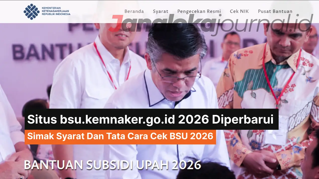 Situs bsu.kemnaker.go.id Diperbarui
