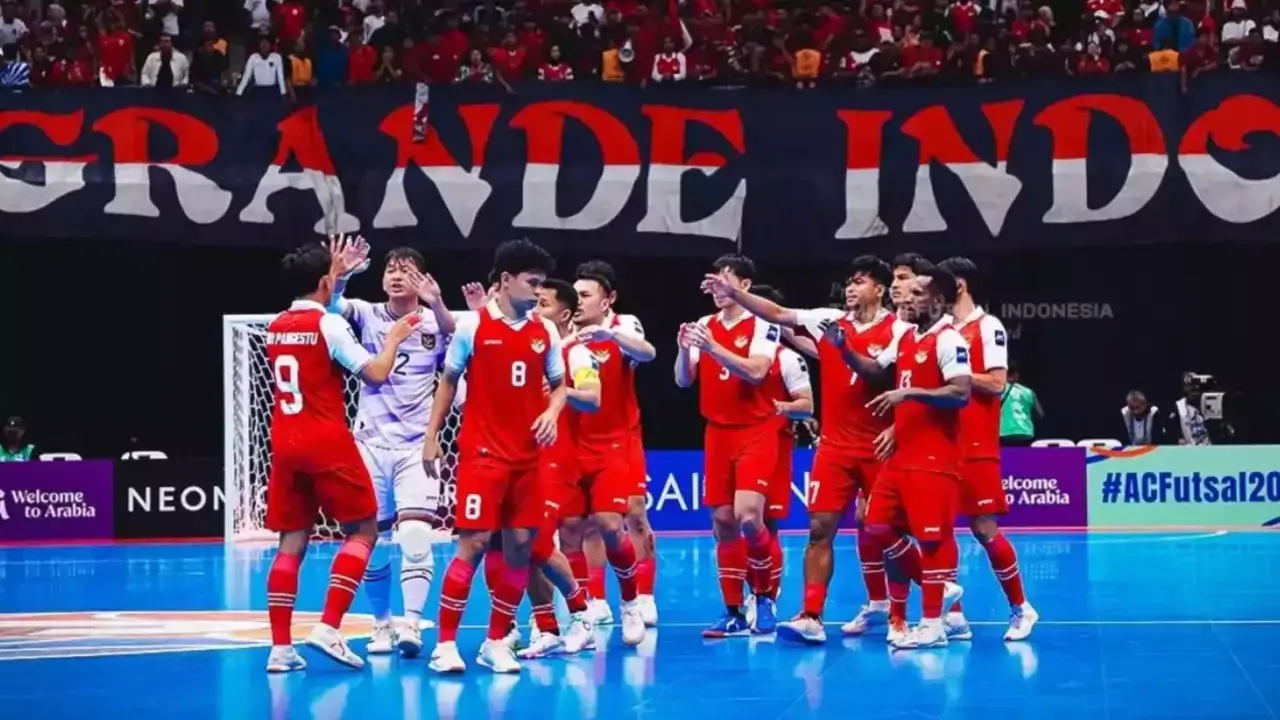 Skuad Timnas Futsal Indonesia Berlaga