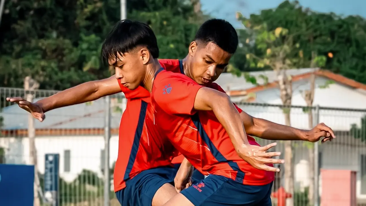 Timnas Indonesia U15 di Sesi Latihan